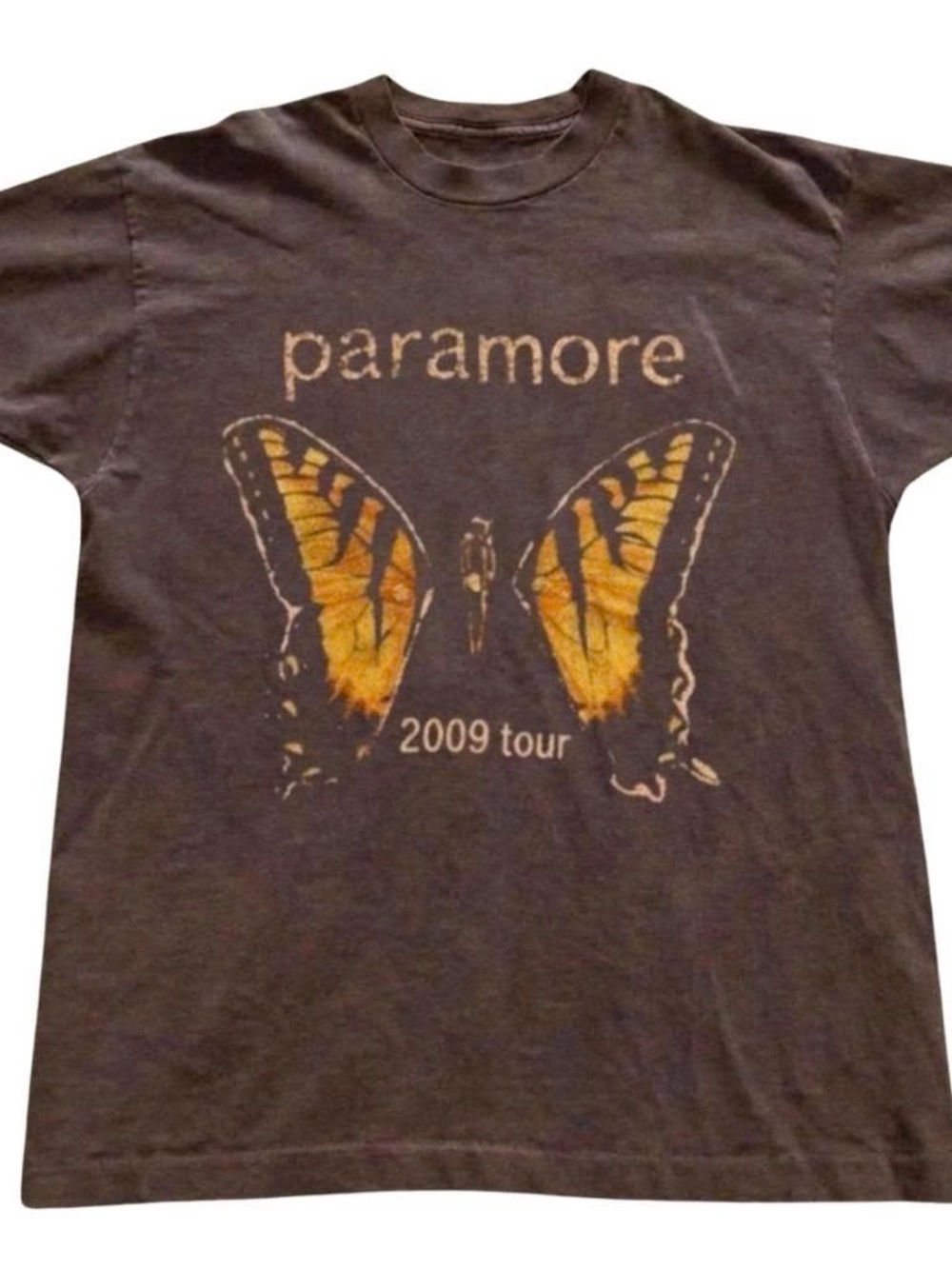 2009 Tour Butterfly Graphic Tee - Brown